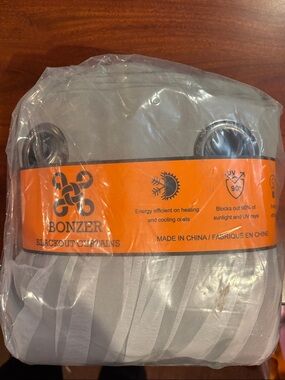 Bonzer Blackout Grommet Curtains in Light Gray 52x 63